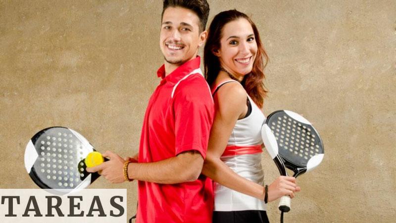 pareja padelera